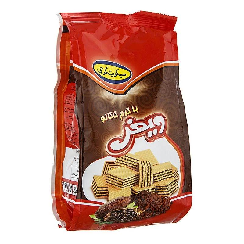 ویفر با کرم کاکائو گرجی