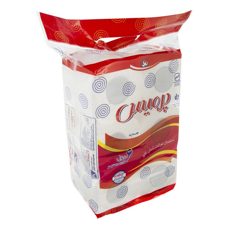 دستمال توالت 6رول پرمیس