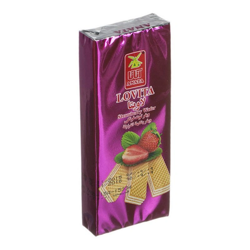 ویفر توت فرنگی آناتا