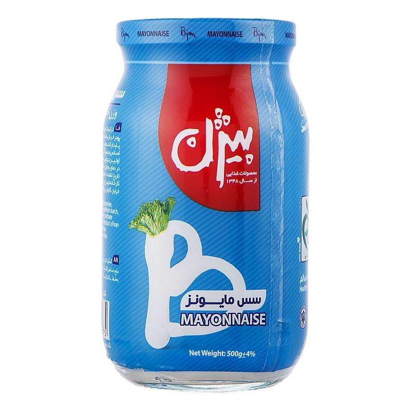 سس مایونز شیشه ای460 گرم بیژن