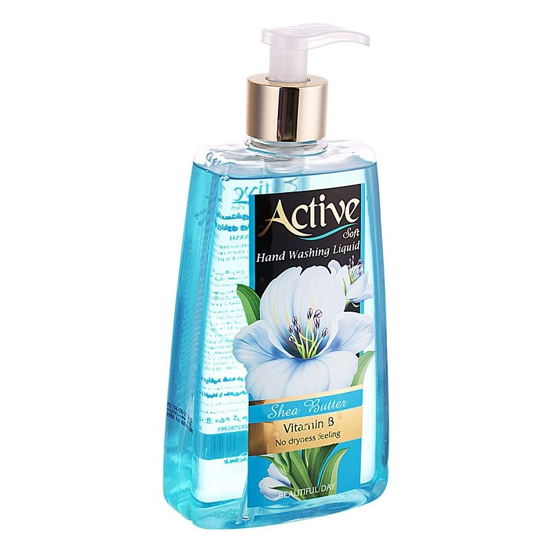 مایع دستشویی آبی شفاف 450گ اکتیو