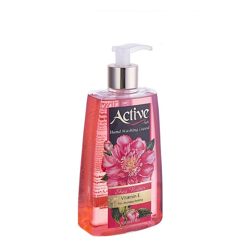 مایع دستشویی قرمزشفاف اکتیو