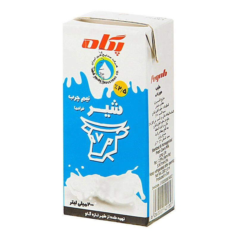 شیرپاکتی 200 سی سی پگاه