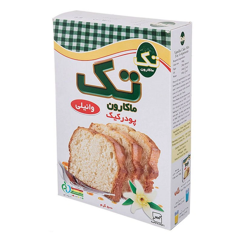 پودر کیک وانیلی  تک