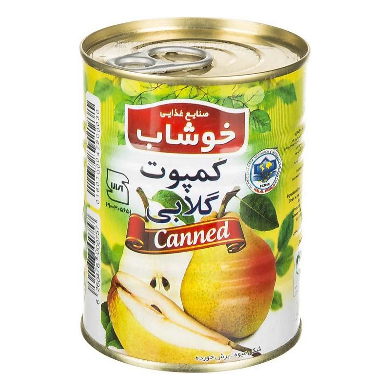 کمپوت گلابی 350گرم خوشاب