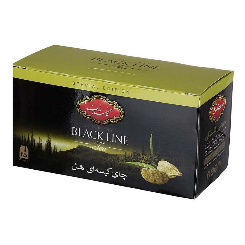 چای سیاه کیسه ای باطعم هل گلستان