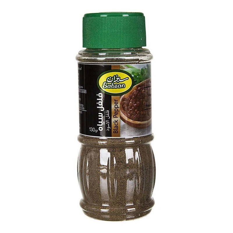 فلفل سیاه 130گ سبزان