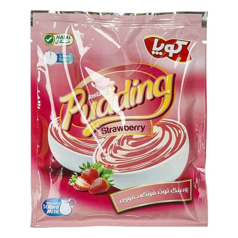 پودینگ توت فرنگی فوری کوپا