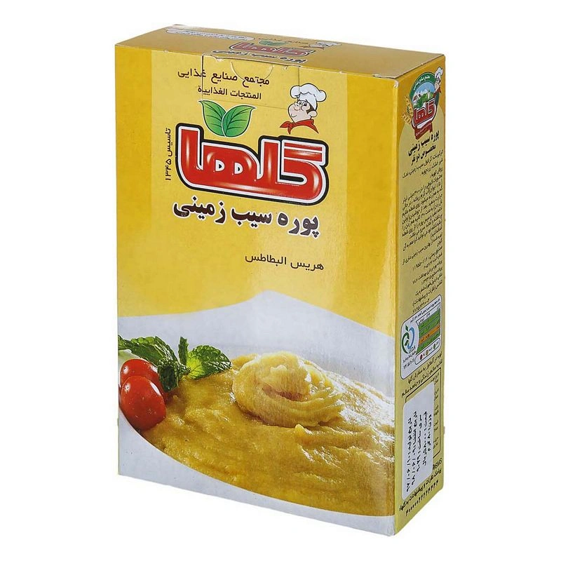 پوره سیب زمینی 80 گرم جعبه ای گلها