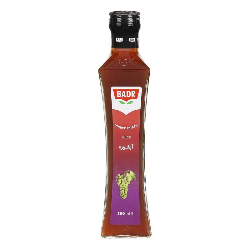 آبغوره شیشه ای 250میل بدر