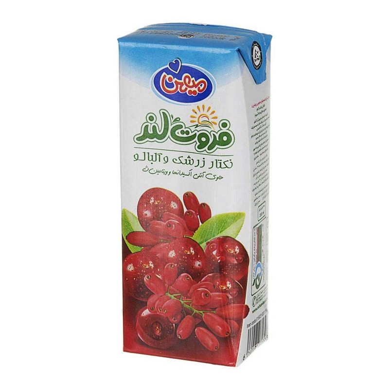 نکتار زرشک آلبالو 200  سی سی فروت لند میهن