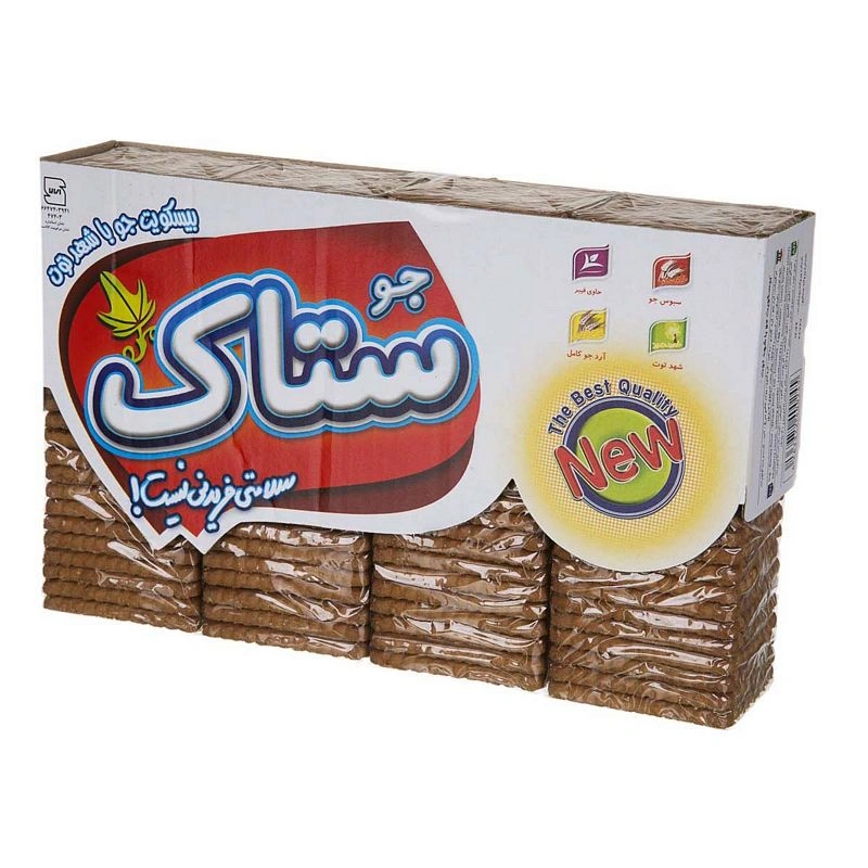 بیسکوئیت جو با شهد توت ستاک خانواده