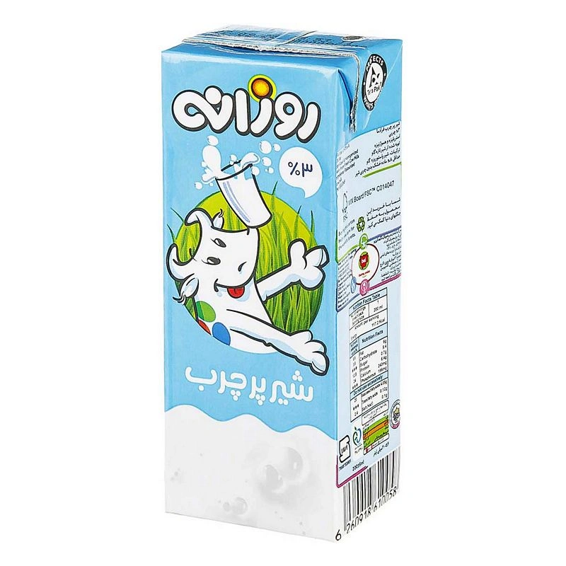 شیر پرچرب 200گ روزانه