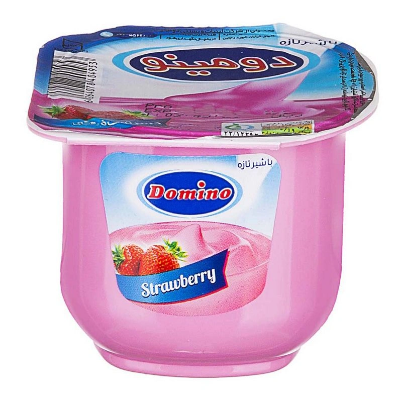 دسر توت فرنگی 100گ دومینو