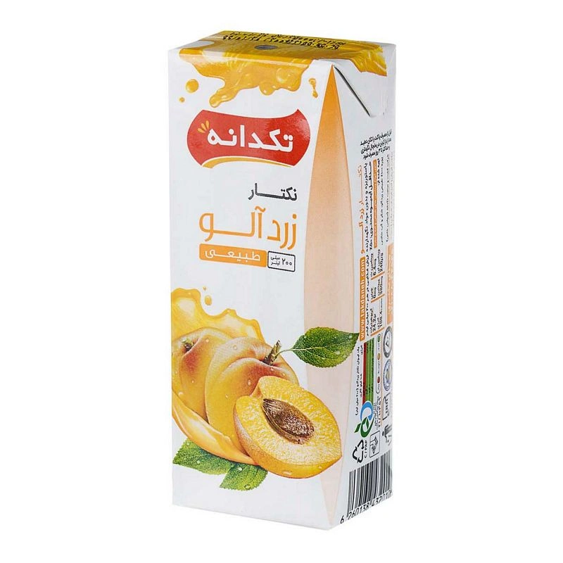 نکتار زردآلو200میل تکدانه