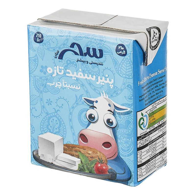 پنیر پاکتی210گرمی سحرسان
