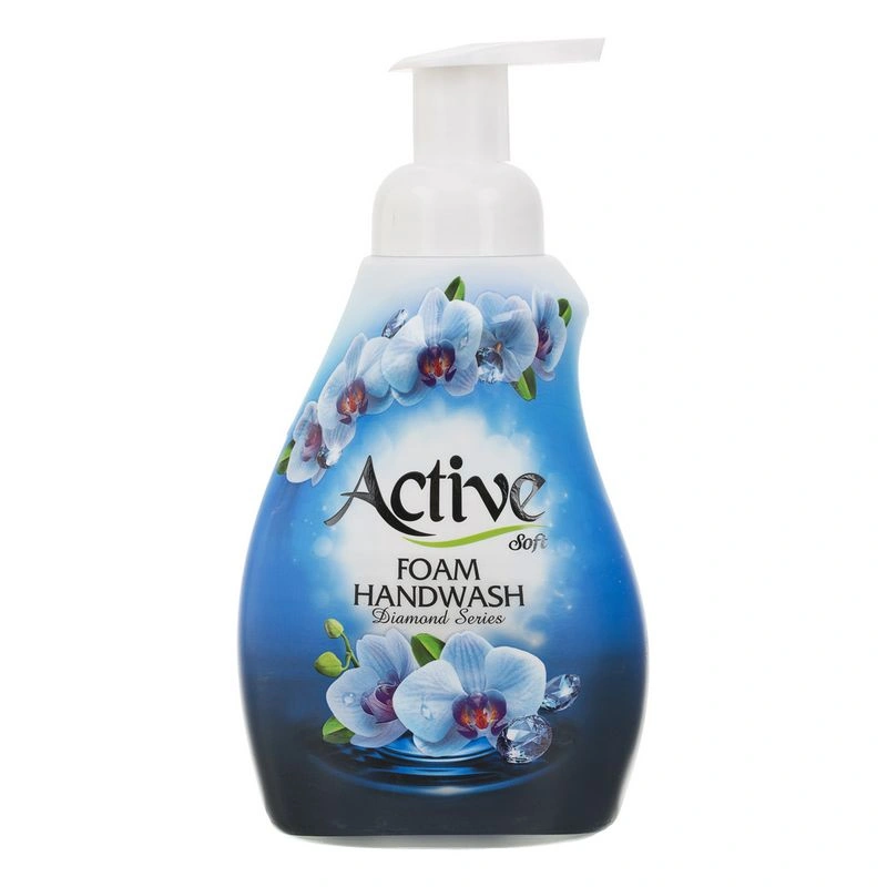 مایع دست فوم 500گ دایموند آبی اکتیو