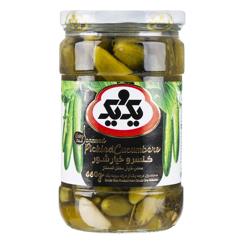 خیار شور ممتاز 660 گرمی یک و یک