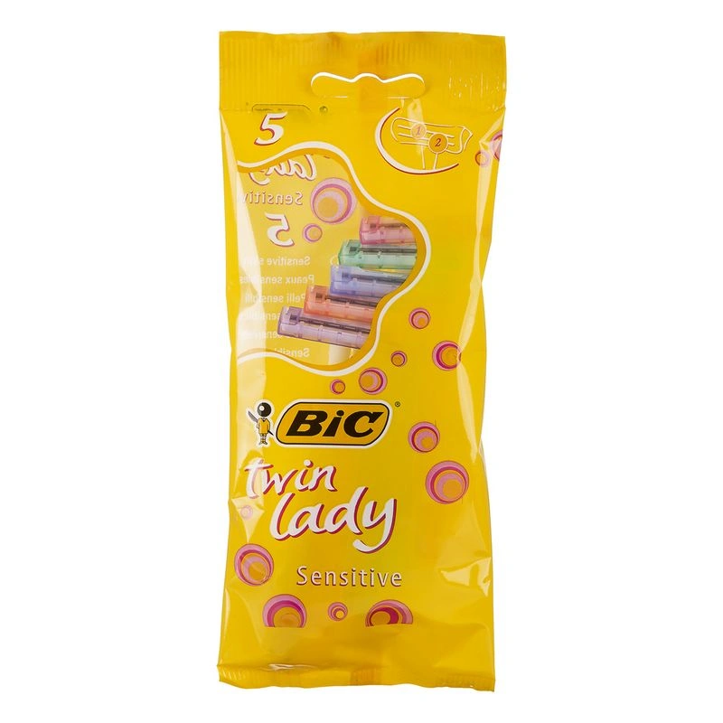 بیک خود تراش دو تیغه لیدی - بسته 5 عددی