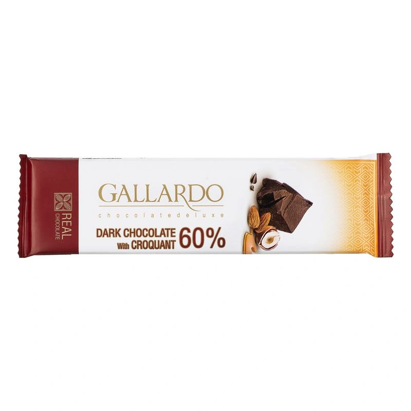 شکلات تابلت گالارد23گرم 60 % تلخ باکروکانت فرمند