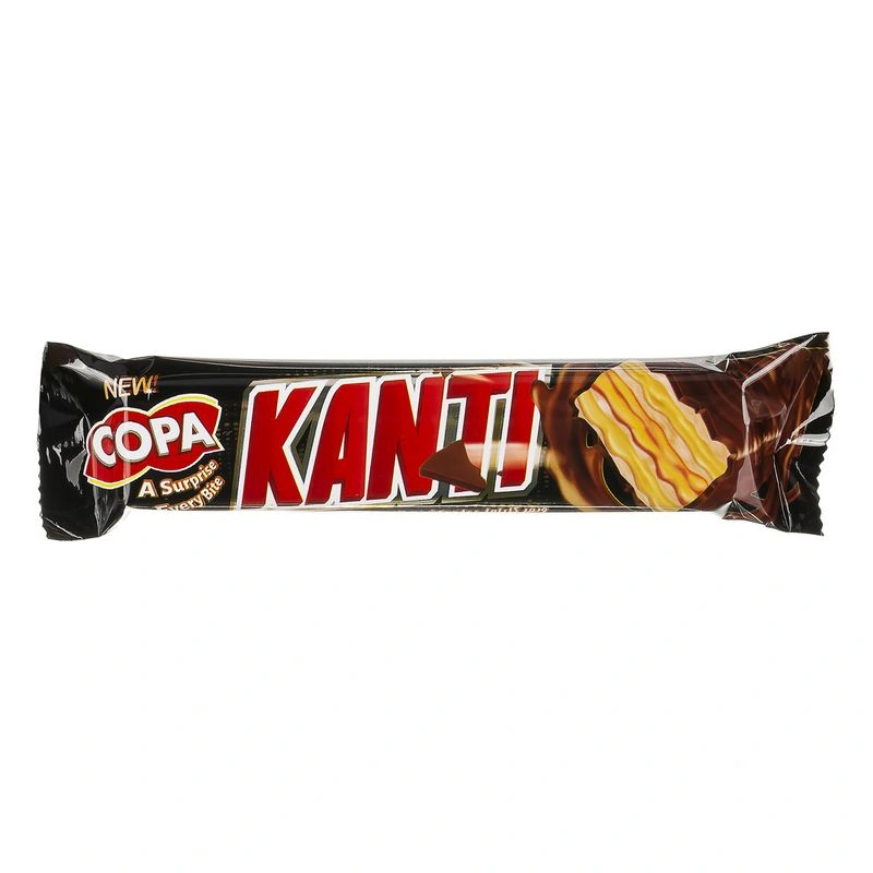 ویفرکاراملی با روکش کاکائو تلخ کانتی