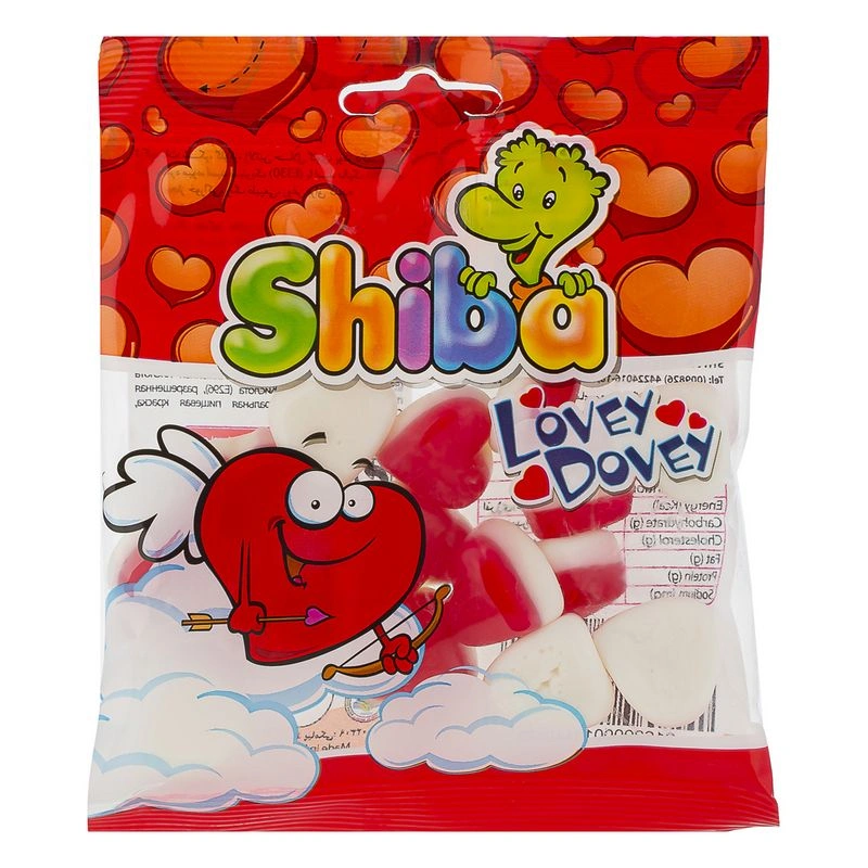 پاستیل 65گرم قلب شیبا