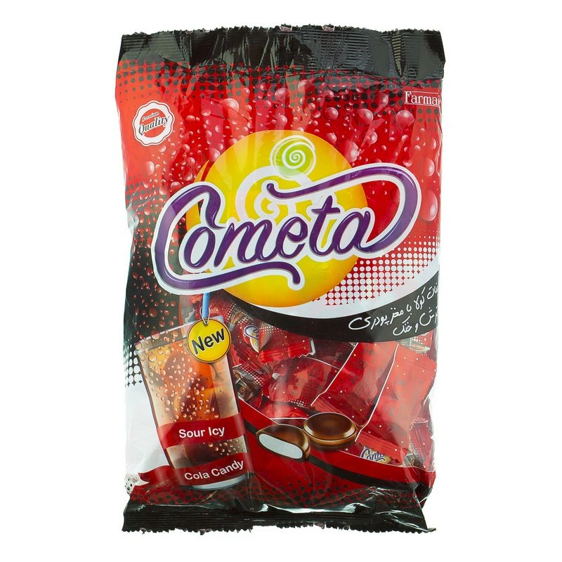 آبنبات  کومتا کولا با مغز پودری  پاکتی 400 گرم  فرمند