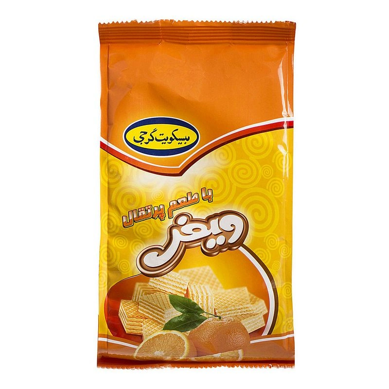 ویفر پاکتی با طعم پرتقال گرجی