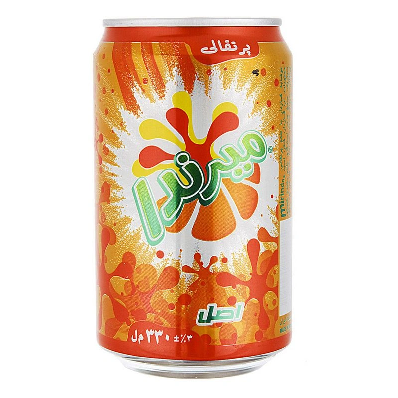 نوشابه پرتقالی 330میل قوطی میراندا
