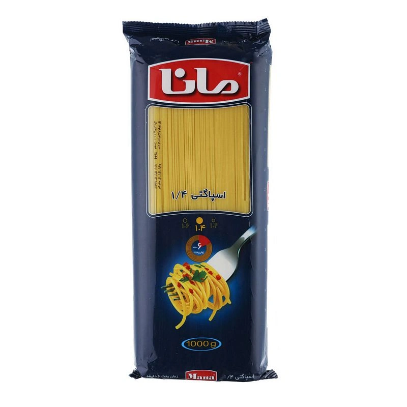 اسپاگتی 1/4 1000 گرمی 16 عددی مانا - N15