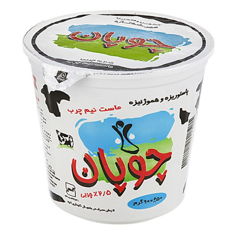 ماست نیم چرب 900گ چوپان