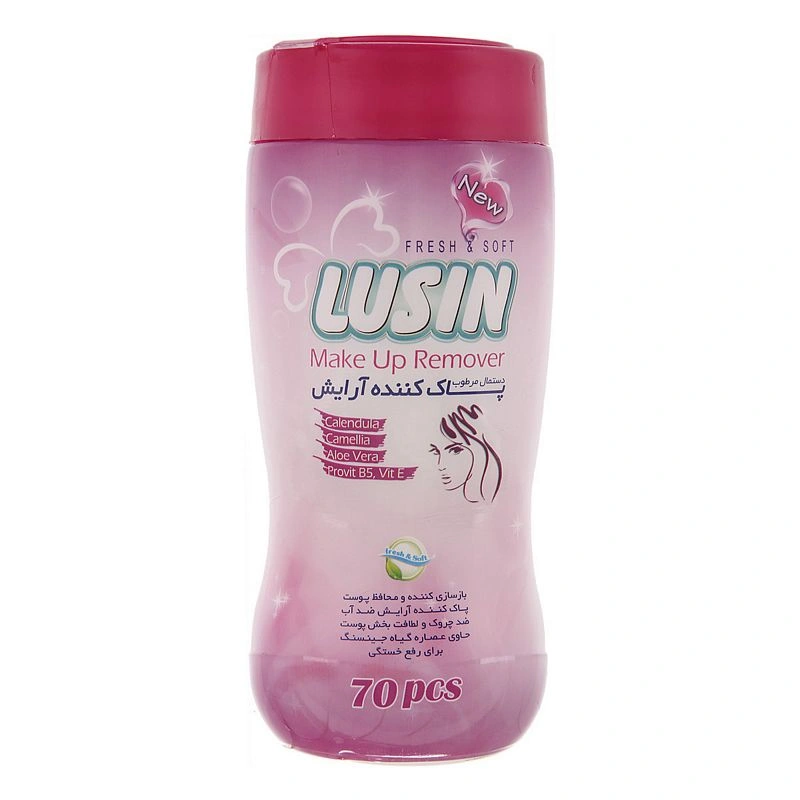 دستمال مرطوب آرایشی 70عددی لوسین