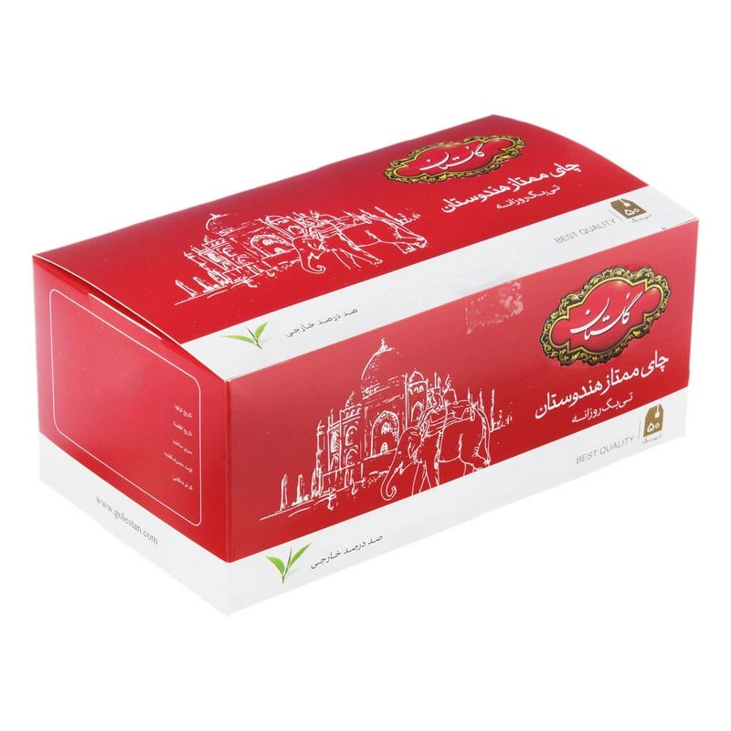 چای کیسه ای خارجی 50 عددی قرمز گلستان