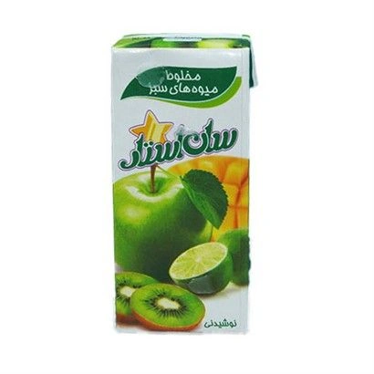 مخلوط میوه های سبز200سی سی  کلاسیک سان استار