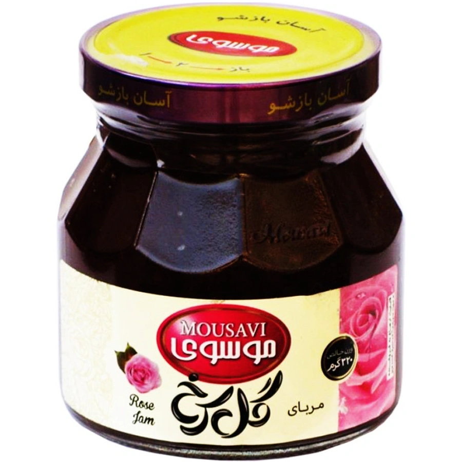 مربا گل سرخ موسوی 320 گ