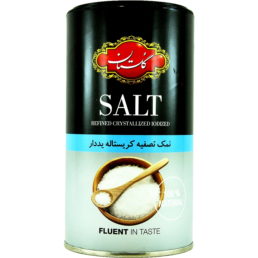 نمک تصفیه شده کریستاله 500گ گلستان