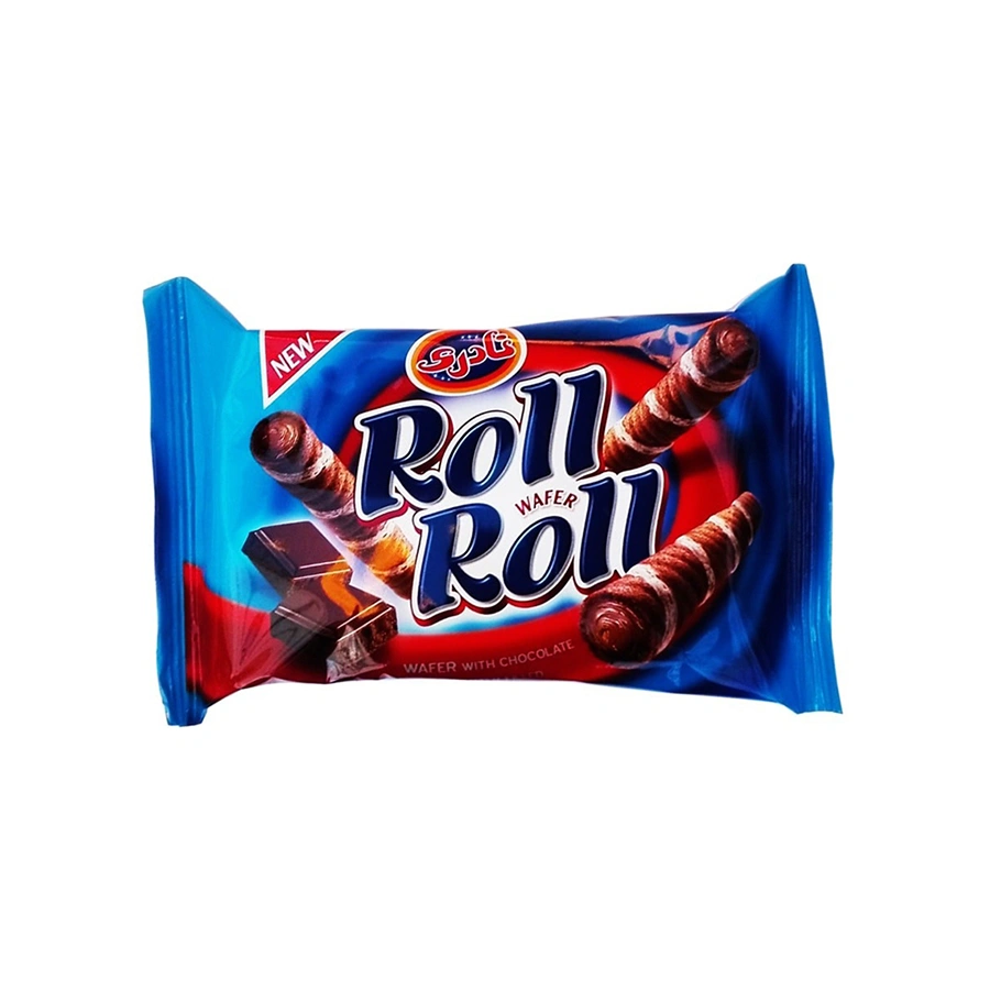 ویفر رولی با مغزی کاکائویی