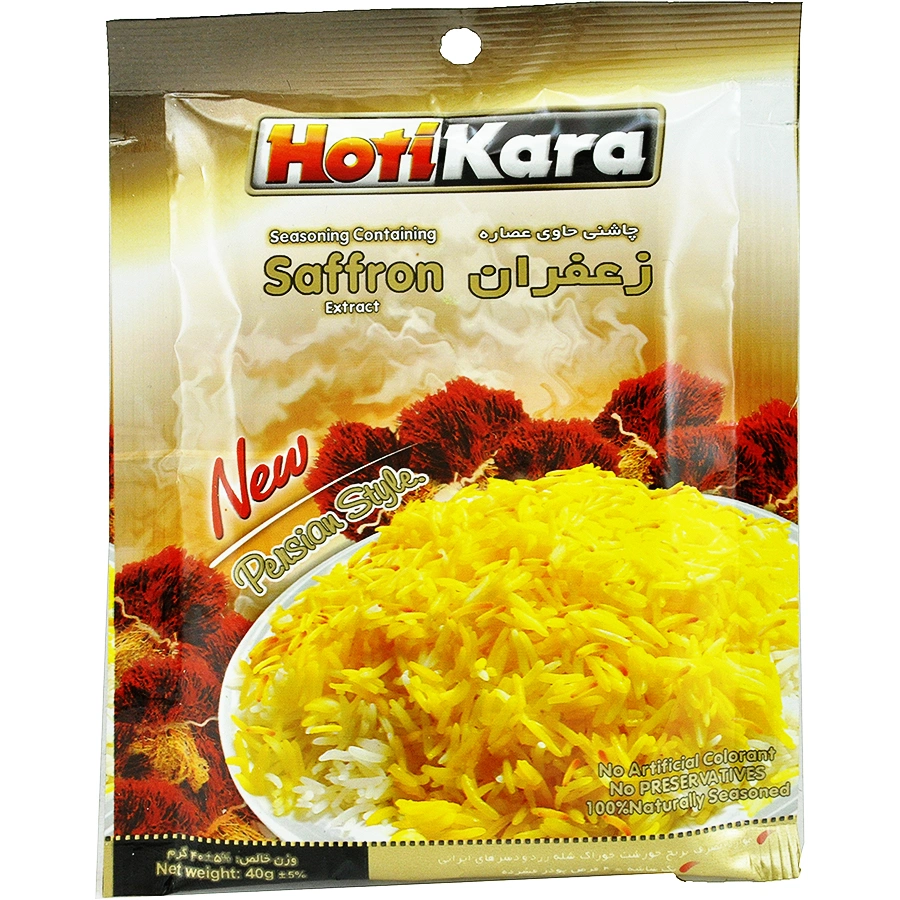 چاشنی غذا با عصاره زعفران 40گ هاتی کارا