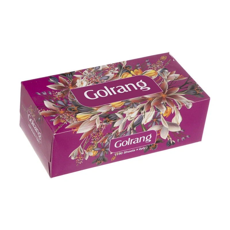 دستمال کاغذی 150برگ دولایه گلرنگ