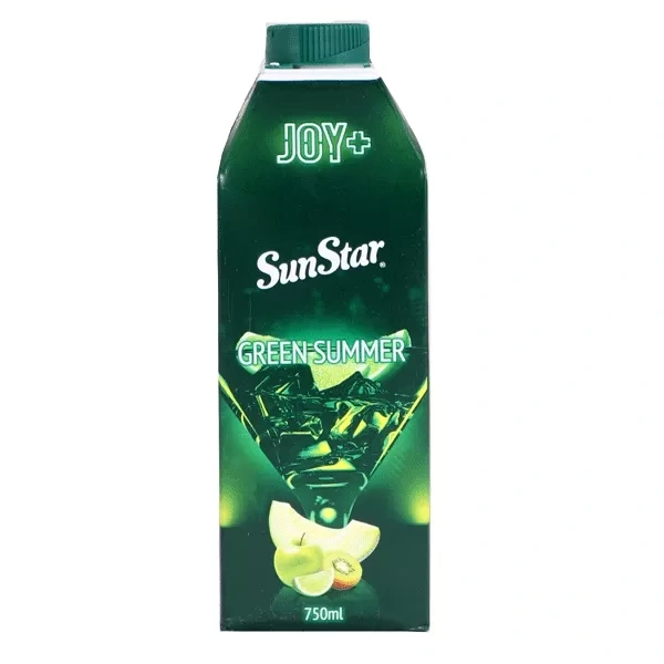 آبمیوه مخلوط میوه های سبز گرین سامر 750میل سان استار