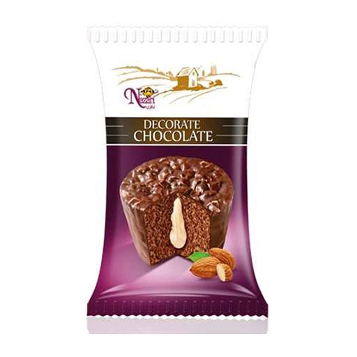 کیک کاکائویی مغزی کرم شیری روکش کاکائو نظری