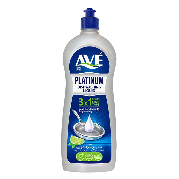 مایع ظرفشویی پلاتینیوم 3درا  لیمو 750گ اوه