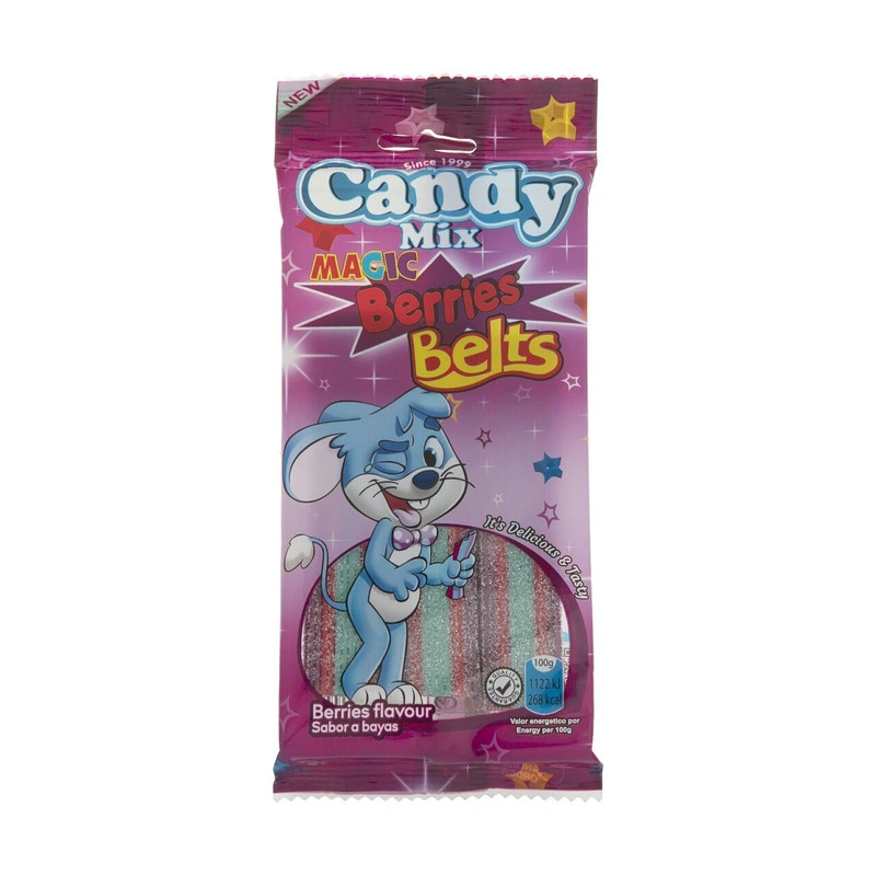 پاستیل نواری ترش توت ها کندی میکس