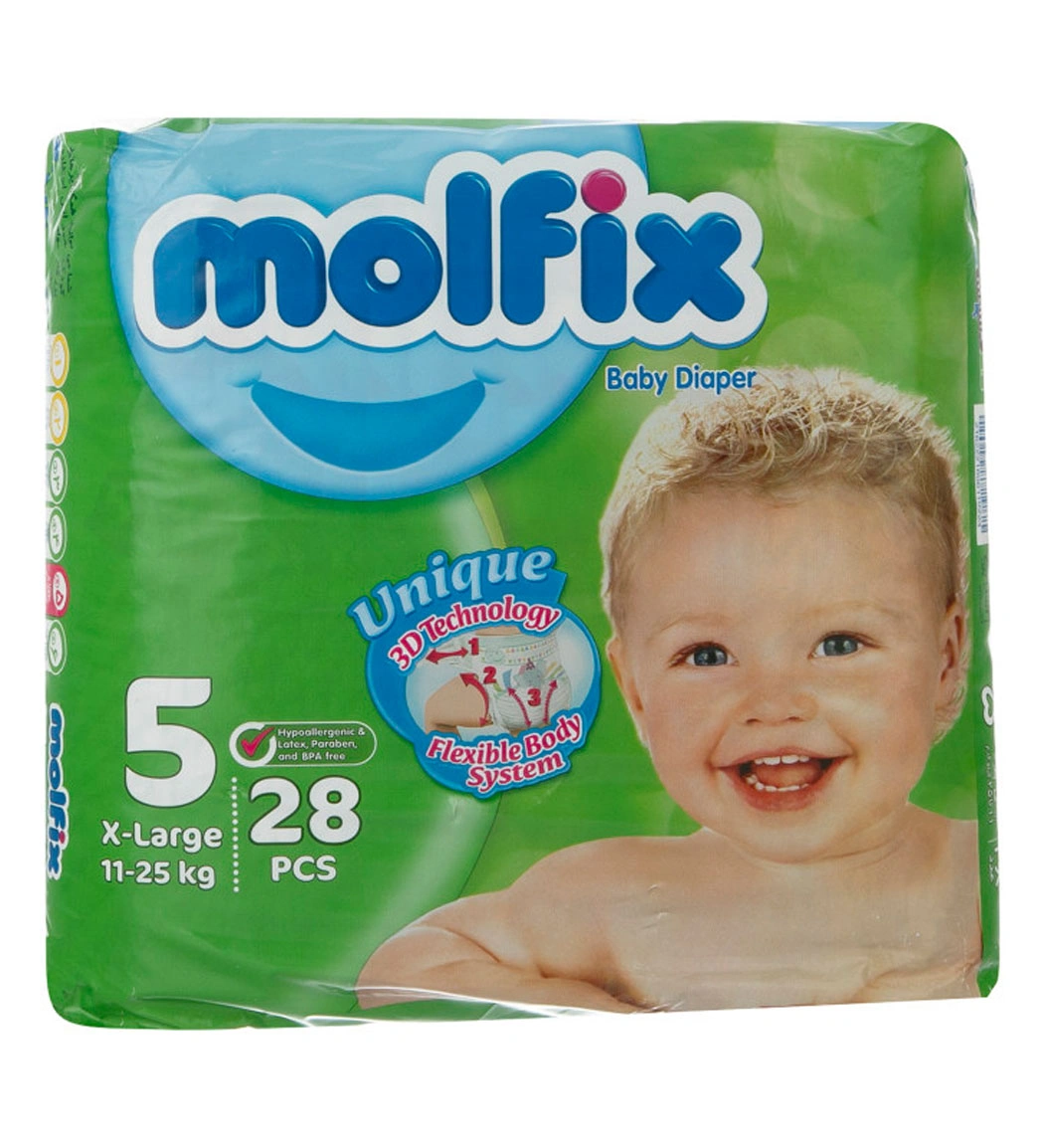 پوشک بچه سایز5 خیلی بزرگ مولفیکس