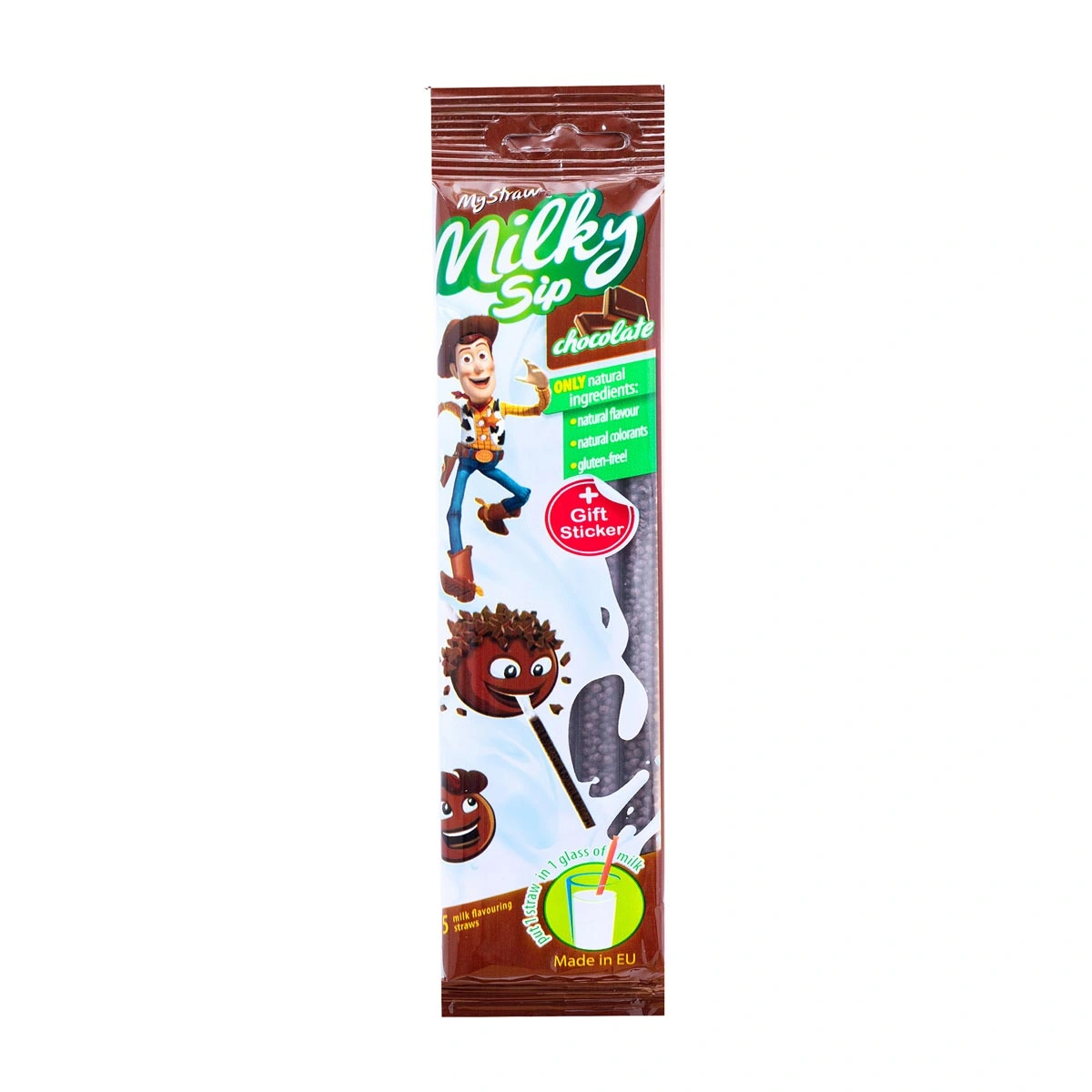 نی شیر شکلاتی 5عددی مای میلک