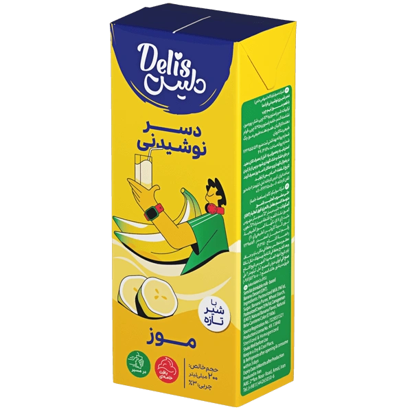 دسر نوشیدنی موزی 200میل دلیس