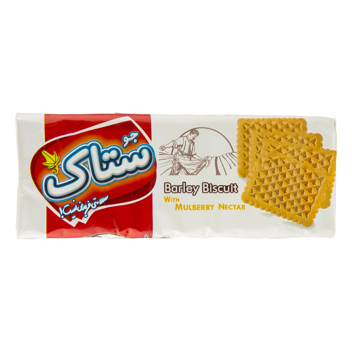 بیسکویت حاوی آرد جو با شهد توت ستاک