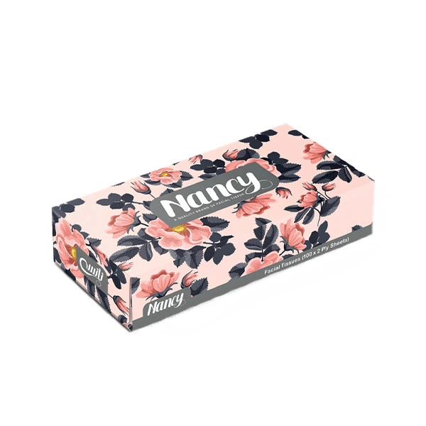 دستمال کاغذی جعبه ای نانسی100برگ دولا