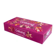 دستمال کاغذی 100برگ دولایه گلرنگ
