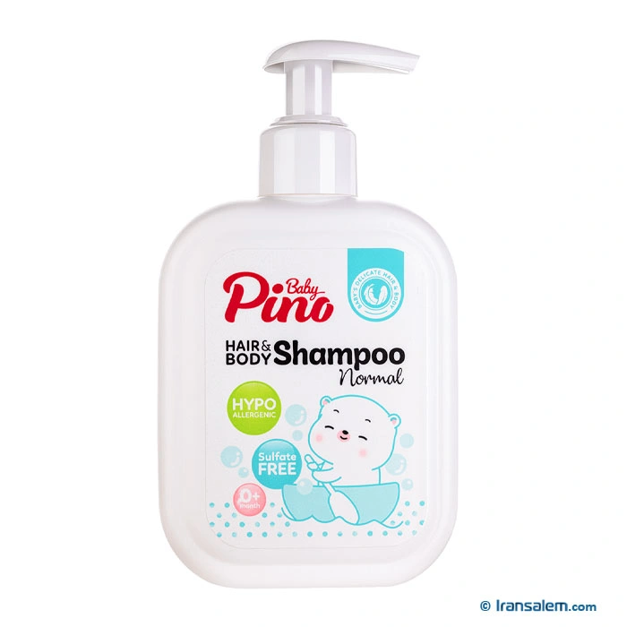 شامپو سر و بدن کودکان پینو 200گ آبی